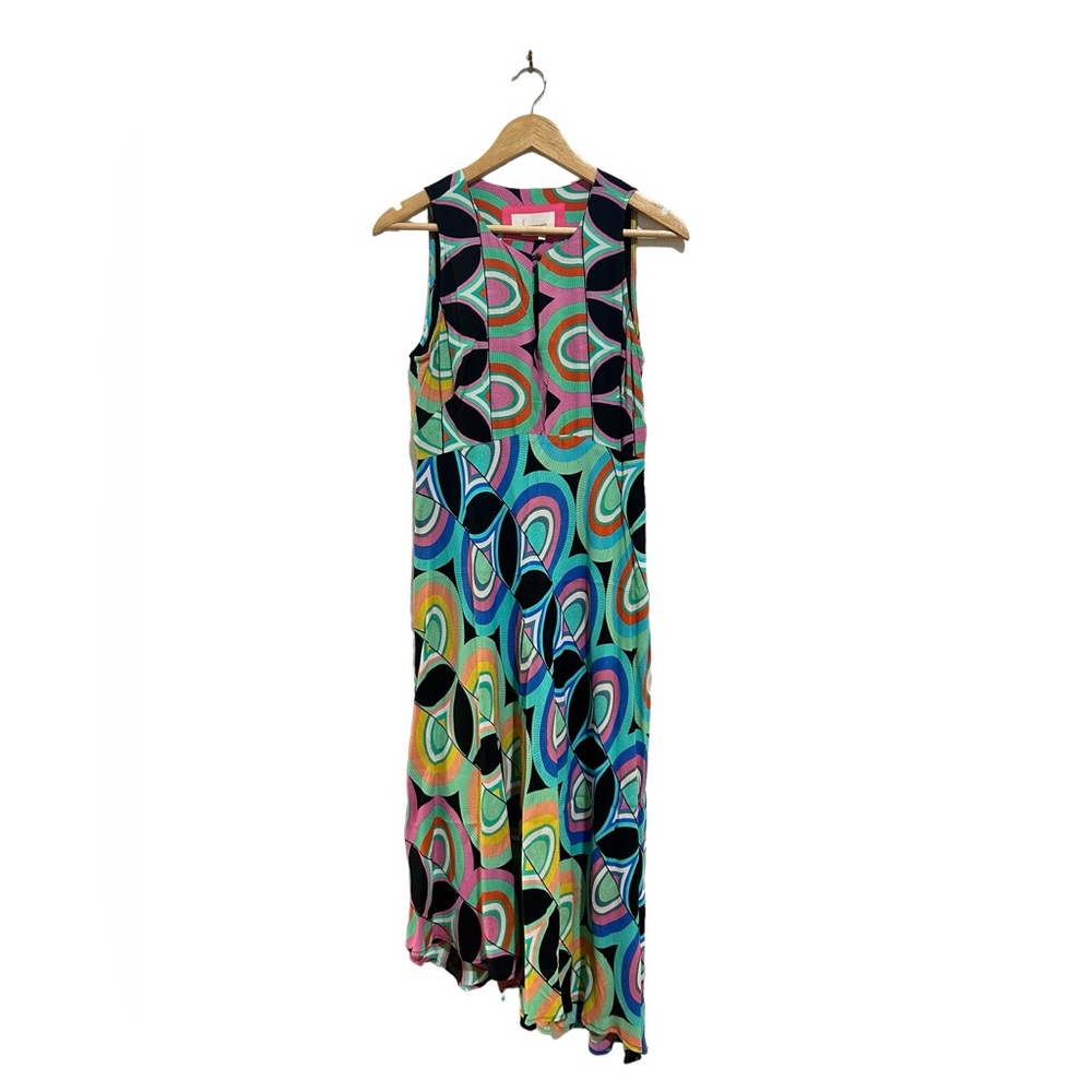 Bold Patterned Anthropologie Asymmetrical Dress
